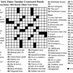 New York Times Sunday Crossword Printable Rtrs Online