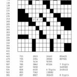 Number Crossword Puzzles Printable Printable Crossword