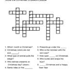 Printable Compound Word Crossword Puzzle Printable