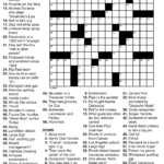 Printable Crossword Puzzles And Solutions Printable
