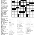 Printable Easy Crossword Puzzles With Answers Printable