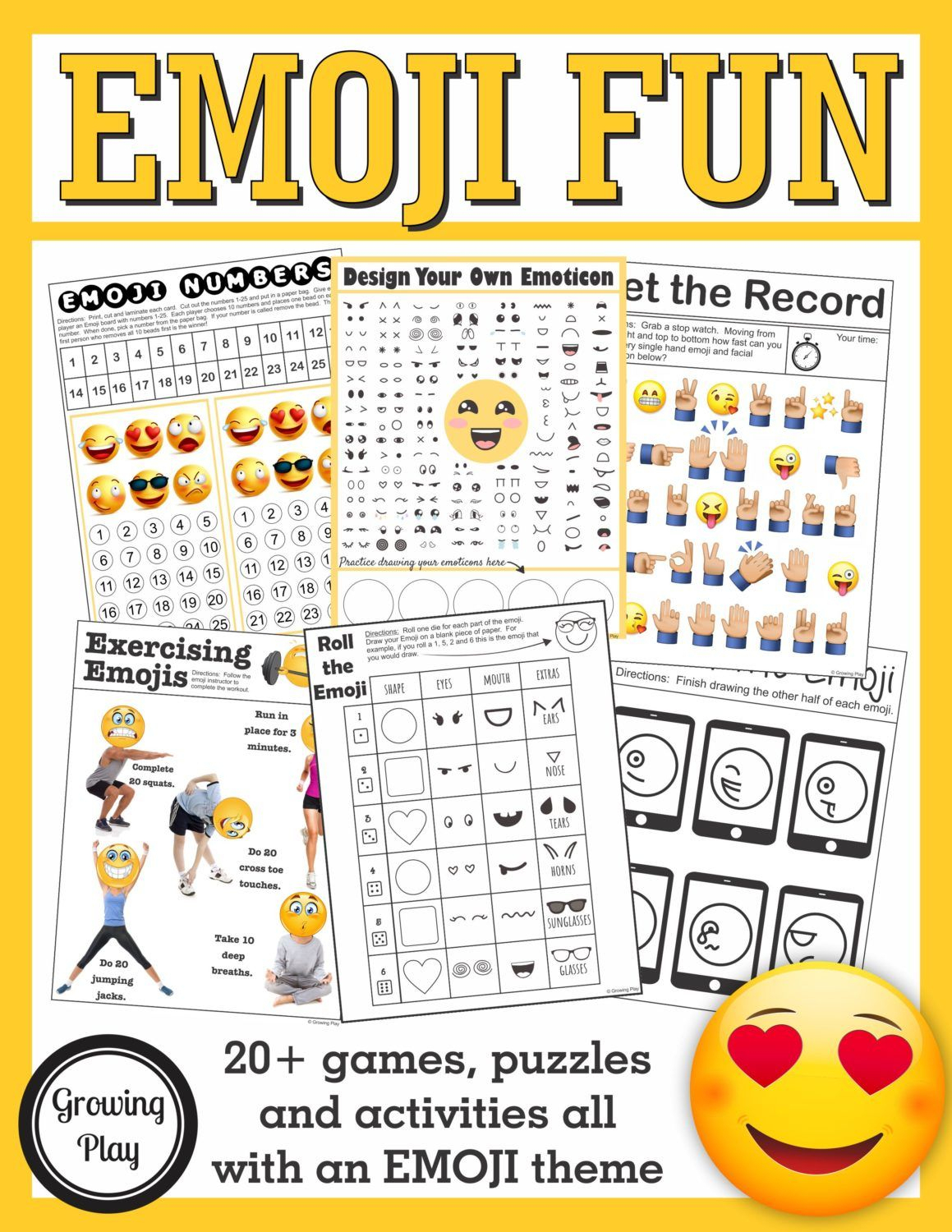 Emoji Printable Crossword Puzzles