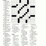 Printable Holiday Crossword Puzzles For Adults Printable