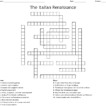 Printable Italian Crossword Puzzles Printable Crossword