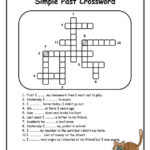 Simple Past Crossword Worksheet Free ESL Printable