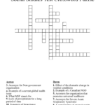 Social Studies Test Crossword Puzzle WordMint