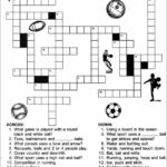Sports Crossword Puzzles Printable PRINTABLE Kids Worksheets
