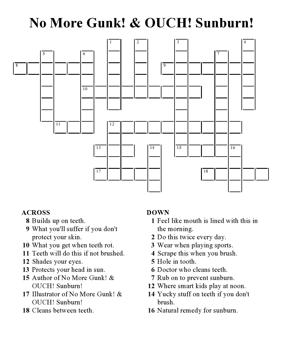 Easy Printable Summer Crossword Puzzles