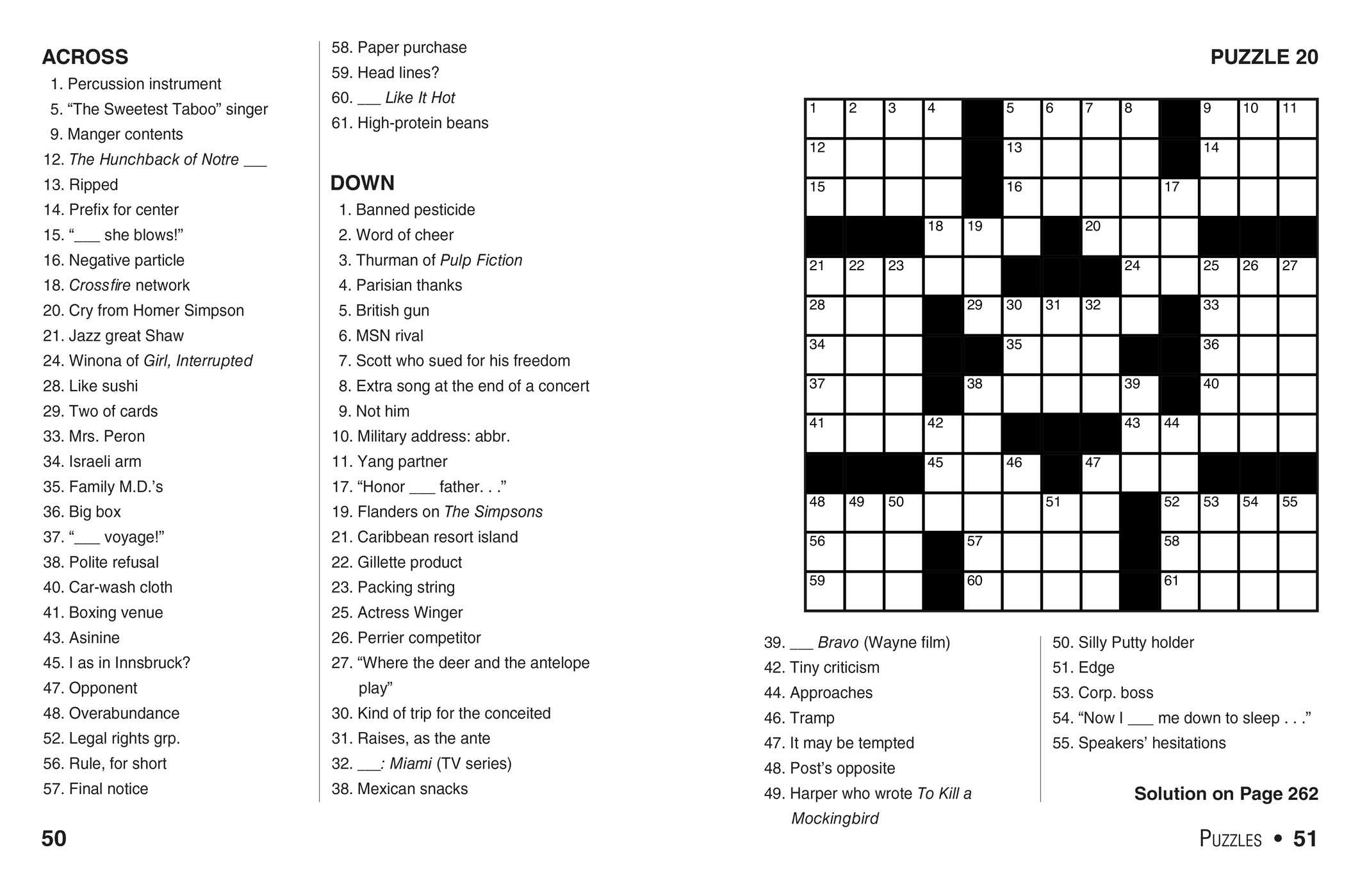 Printable Codeword Crossword Puzzle Books