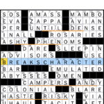 The New York Times Crossword Puzzle Solved Tuesday S New