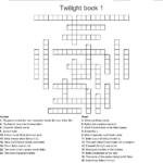 Twilight Book 1 Crossword WordMint