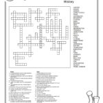 Verb Tense Crossword Puzzle Worksheet Printable