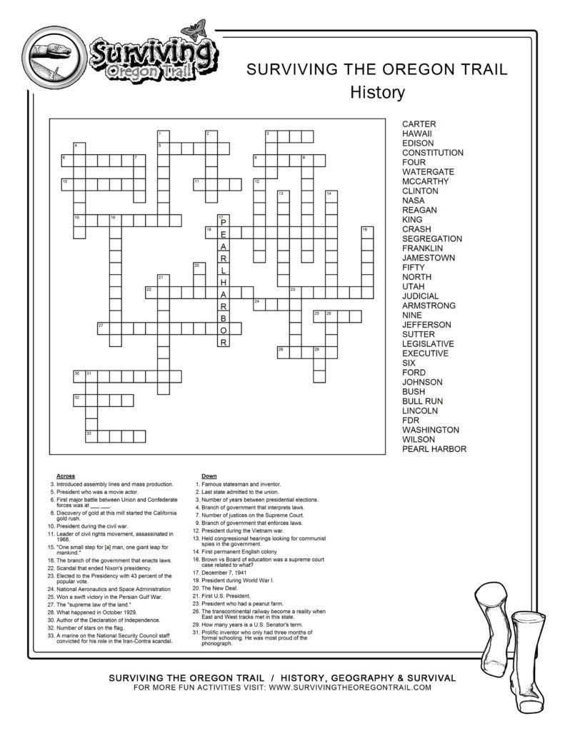 Verb Tense Crossword Puzzle Worksheet Printable